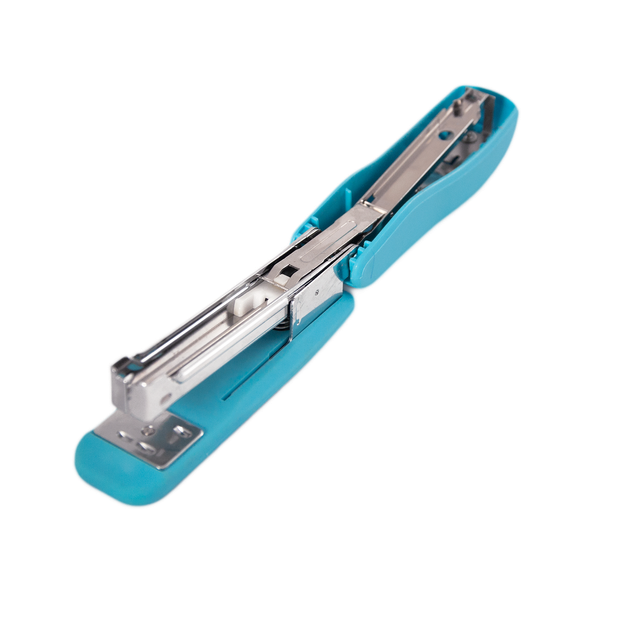 Степлер пластиковий RUBBER TOUCH, 20арк, (скоби №24; 26), 127х54х33мм, синий, BM.4202-02 - изображение 2