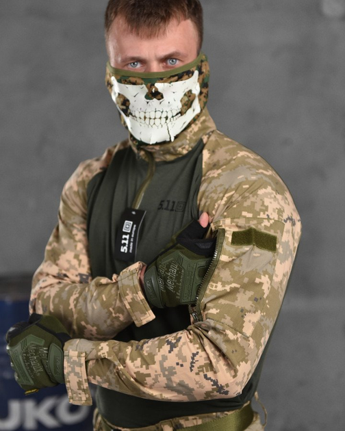 Літній тактичний костюм 511 Bravo Піксель паплін легкий дихаючий тактичний одяг XXL - зображення 6