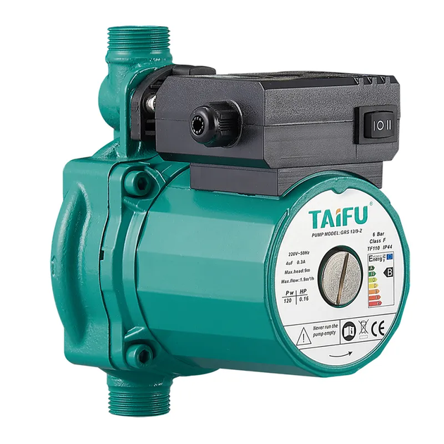 Насос підвищення тиску Taifu GRS 12/9-Z Н=9М, Q=2кбМ, P=120Вт, 3/4" (TF0049) - Фото 1 Насос підвищення тиску Taifu GRS 12/9-Z Н=9М, Q=2кбМ, P=120Вт, 3/4" (TF0049) - зображення 1