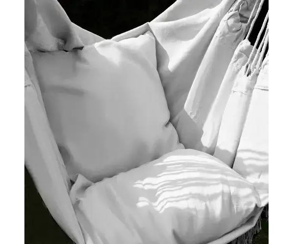 Підвісне крісло качеля з подушкою Garden lov Сірий матеріал хлопок - зображення 3