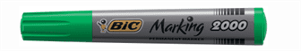 Маркер перманентний BIC Marking 2000 1,7мм зелений /bc8209123/ - Фото 1 Маркер перманентний BIC Marking 2000 1,7мм зелений /bc8209123/ - изображение 1