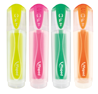 Набір маркерів текстових 4кол. MAPED Fluo Peps Ultra Soft 745947 /MP.745947/ - зображення 2