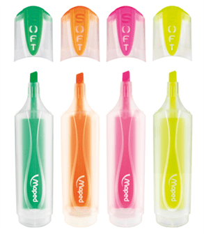 Набір маркерів текстових 4кол. MAPED Fluo Peps Ultra Soft 745947 /MP.745947/ - зображення 3