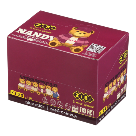 Клей-олівець 15г ZiBi KIDS Line 6304 BEAR TOY PVP (24) /ZB.6304/ - изображение 6