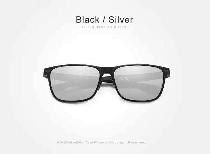 Поляризаційні сонцезахисні окуляри KINGSEVEN N753 Black Silver - Фото 3 Поляризаційні сонцезахисні окуляри KINGSEVEN N753 Black Silver - зображення 3