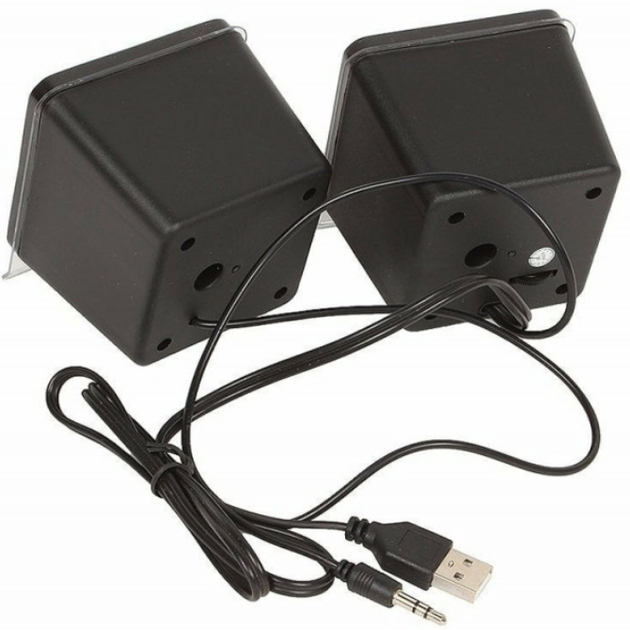 Компьютерные колонки Defender SPK 35 2.0 5Вт USB Black (65635) - Фото 3 Компьютерные колонки Defender SPK 35 2.0 5Вт USB Black (65635) - изображение 3