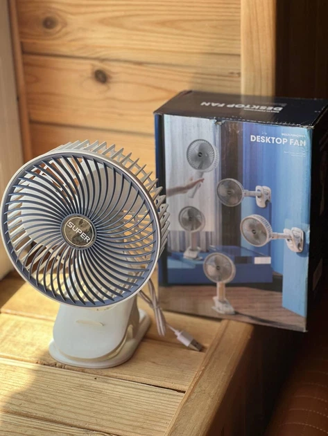 Вентилятор Міні USB з прищіпкою Fan XL-1293/ Ручний вентилятор - изображение 5