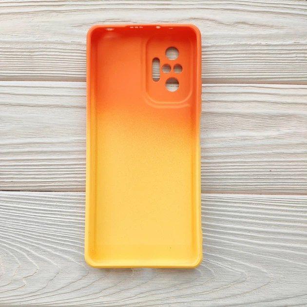 Чехол TPU Gradient для Xiaomi Redmi Note 10 Pro Orange-yellow - изображение 2