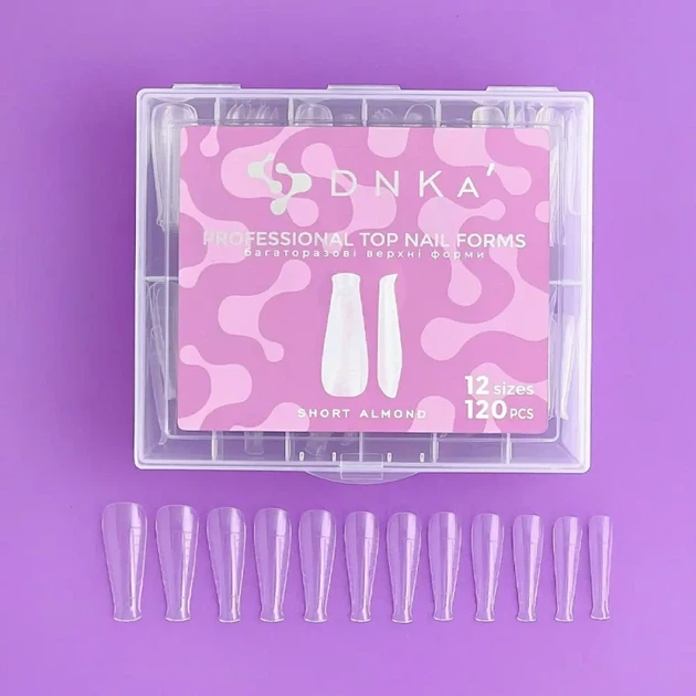 Верхние формы для наращивания Короткий миндаль DNKa Top Nail Forms Short Almond 120 шт - Фото 2 Верхние формы для наращивания Короткий миндаль DNKa Top Nail Forms Short Almond 120 шт - изображение 2