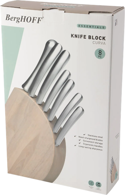 Zestaw noży w bloku BergHOFF Essentials 8 elementów (5413821076805) - obraz 5