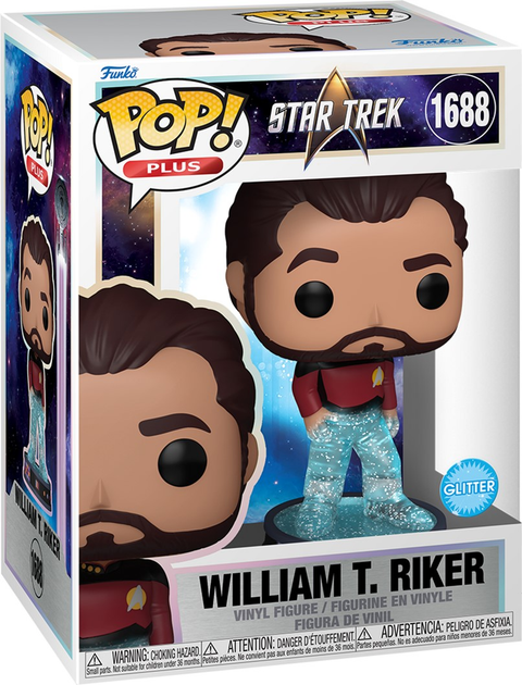 Фігурка Funko POP Plus: Star Trek Transporter - Riker 83773 (889698837736) - зображення 1