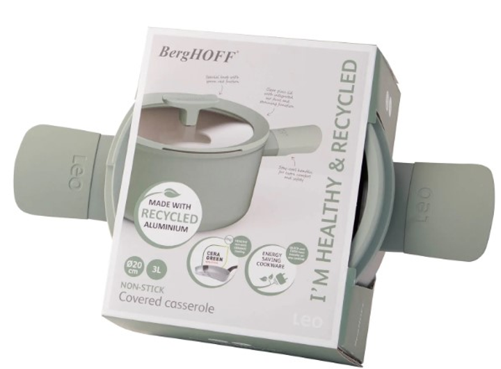 Каструля з кришкою BergHOFF Balance Eco Green 20 см 3.1 л (5413821363592) - зображення 2