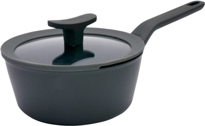 Rondel BergHOFF Leo Basic z pokrywką czarny 1.1 l (5413821374284) - obraz 1