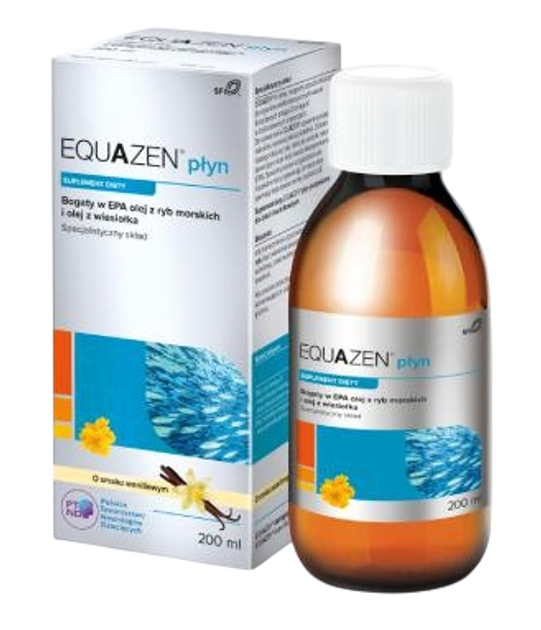 Дієтична добавка QPharma Equazen рідина зі смаком ванілі 200 мл (5060072605898) - зображення 1