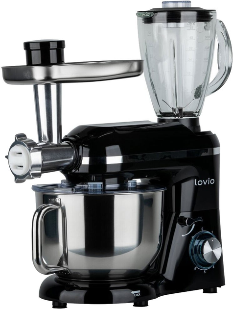 Кухонний комбайн Lovio ChefAssistant Plus Чорний (LVSTM02PBK) - зображення 6