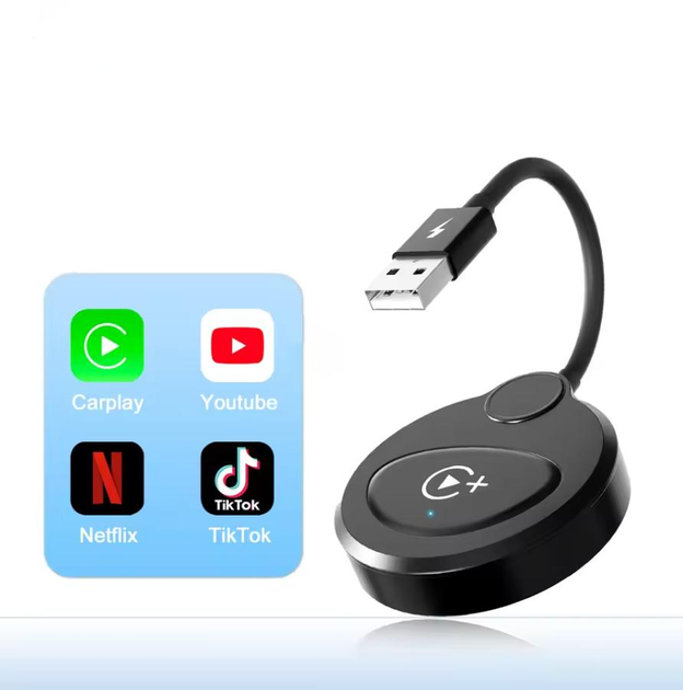 Бездротовий відеоадаптер Android Auto із Netflix/YouTube/Tiktok для автомобілів з дротовим підключенням Android Auto - зображення 1