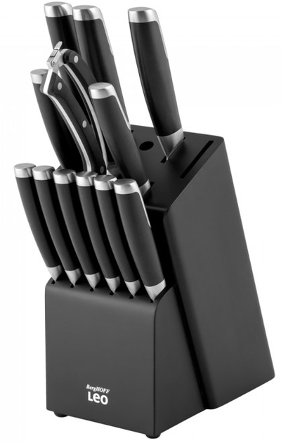 Набір ножів Berghoff Leo Graphite в колоді 13 предметів (5413821342566) - зображення 1