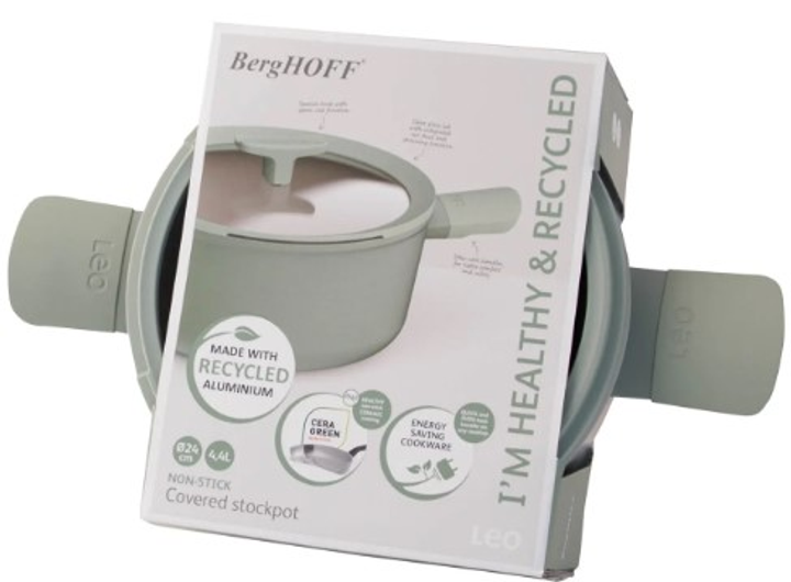 Каструля з кришкою BergHOFF Balance Eco Green 24 x 11.50 см 4.4 л (5413821363622) - зображення 2