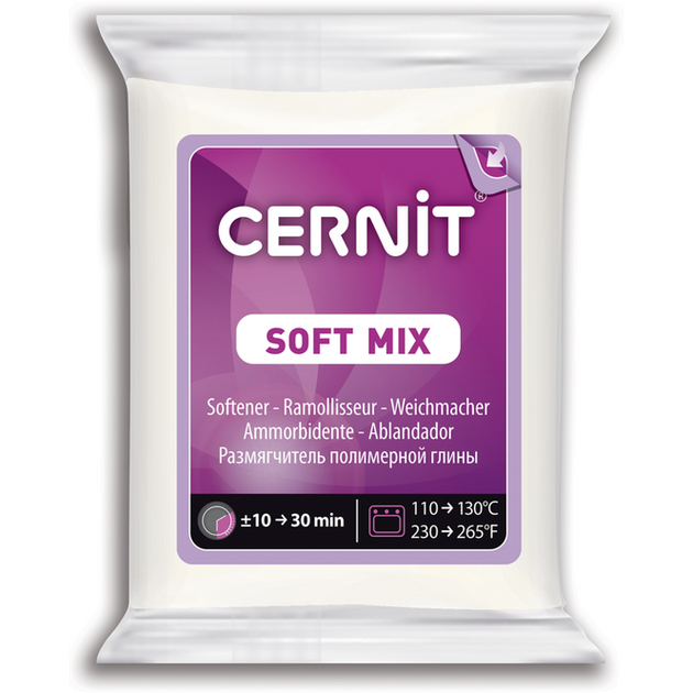 Размягчитель для полимерной глины CERNIT, 56 г., Soft Mix, (CR-CE1050056005) - Фото 1 Размягчитель для полимерной глины CERNIT, 56 г., Soft Mix, (CR-CE1050056005) - изображение 1