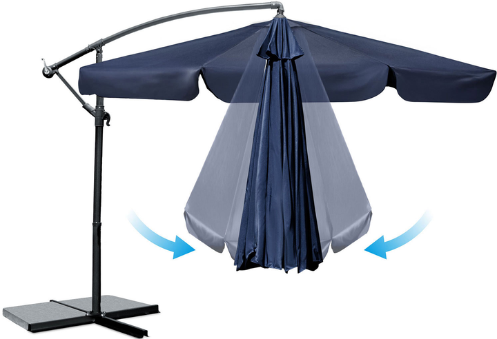 Parasol ogrodowy Plonos PL-881 Granatowy (488102) - obraz 2