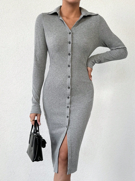 Сукня жіноча SHEIN GD-00164103 L Світло-сіра від Rozetka на платформі USKIDKA Акція на Сукня жіноча SHEIN GD-00164103 L Світло-сіра від Rozetka