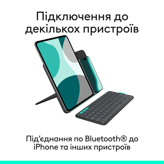 Чехол-клавиатура для планшета Logitech Flip Folio для Apple iPad Air 11/Pro 11 Graphite (920-013403) - Фото 6 Чехол-клавиатура для планшета Logitech Flip Folio для Apple iPad Air 11/Pro 11 Graphite (920-013403) - изображение 6