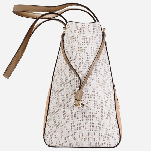 Сумка шопер жіноча Michael Kors 30S0GV6T2B-838 Коралова зі світло-сірим (194900556627) - зображення 5