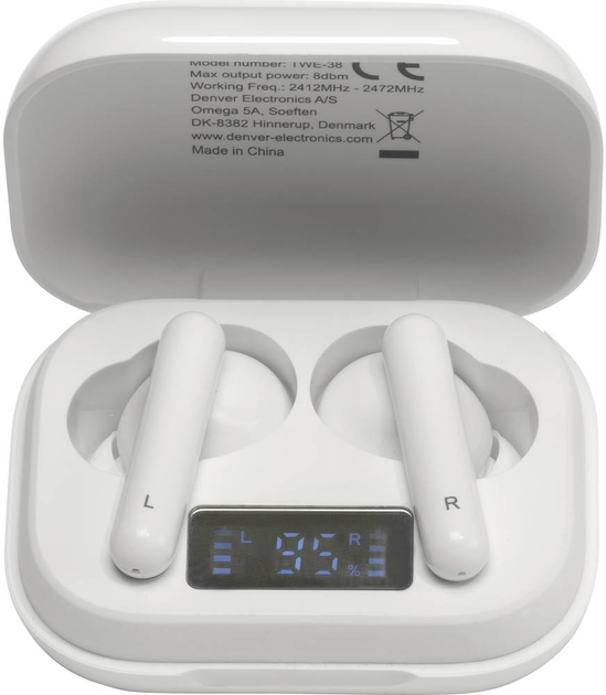 Słuchawki Denver TWE-38 TWS White (111191120210) - obraz 2