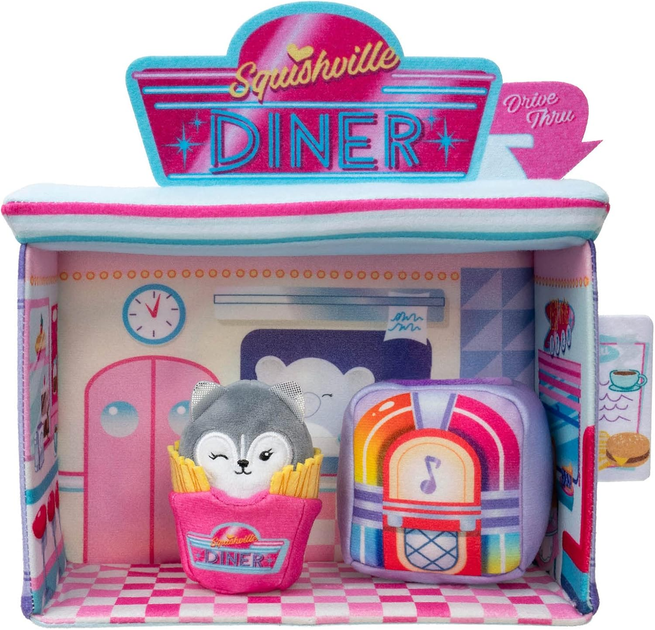 Набір іграшок Jazwares Mini Squishmallow Retro Darling Diner (191726434818) - зображення 5