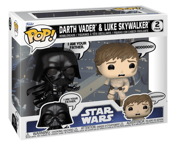 Figurka Funko POP Star Wars: Sayings - Vader & Luke Skywalker (I Am Your Father) 2-Pack 83595 (889698835947) - obraz 1