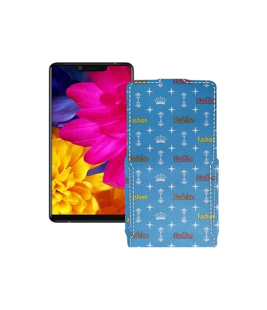 Чохол-флип з екошкіри для телефону Sharp Aquos S3 Фешн блакитний - Фото 1 Чохол-флип з екошкіри для телефону Sharp Aquos S3 Фешн блакитний - изображение 1