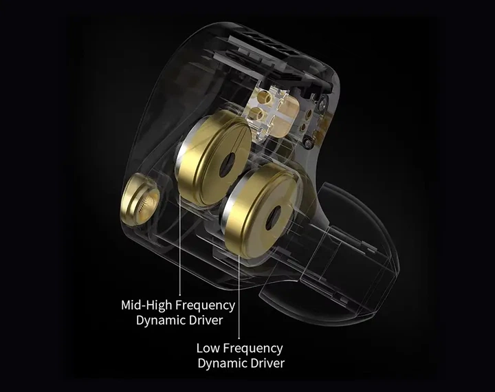 KZ Castor Harman Pro (No Micro, Tuning Switches) – In-Ear Monitor навушники з подвійними динамічними драйверами і перемикачами - изображение 8