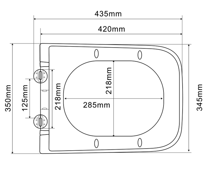 Унітаз підвісний Mixxus Premium QUADRO-0305-R GRAY 510x350x345mm система змиву RIMLESS (MP6656) - изображение 6