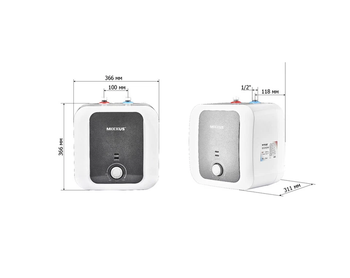Водонагреватель "Под мойку" MIXXUS EWH-1215 SMALL UNDER накопительный 15 л, мокрый тен 1,5 kW (WH0605) - изображение 5