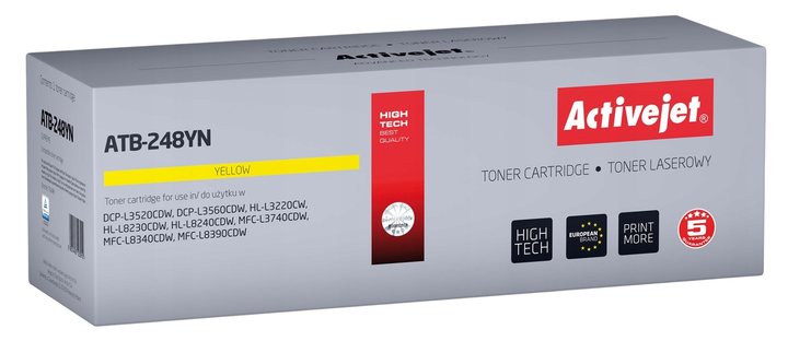 Toner Activejet ATB-248YN do Brother TN248Y Yellow - obraz 1