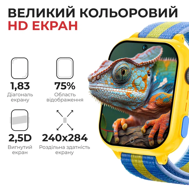 Детские смарт-часы Jetix G100 Pink / Purple / Yellow-Blue (G100-RA) - Фото 5 Детские смарт-часы Jetix G100 Pink / Purple / Yellow-Blue (G100-RA) - изображение 5