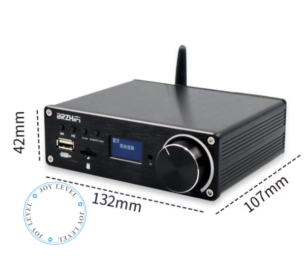 Усилитель двухканальный BRZHIFI Audio C40 Hi-Fi 130x2 Вт на базе TPA3250 и ЦАП ES9023 - поддержка Bluetooth и пульта управления Цвет Чёрный - Фото 3 Усилитель двухканальный BRZHIFI Audio C40 Hi-Fi 130x2 Вт на базе TPA3250 и ЦАП ES9023 - поддержка Bluetooth и пульта управления Цвет Чёрный - изображение 3