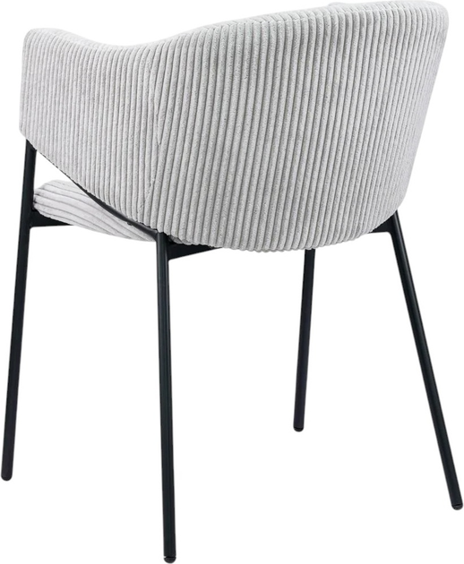Стілець для кухні та вітальні Homla PRAZER 55 x 60.5 x 78 см Silver (5906496737954) - зображення 4