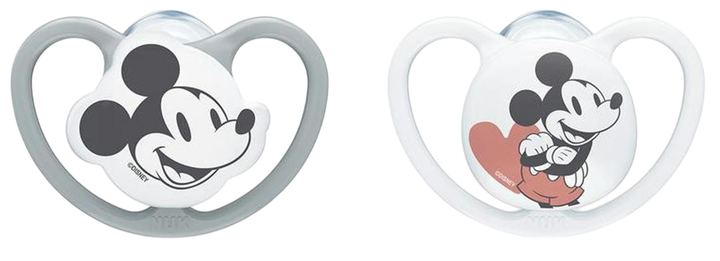 Smoczek Nuk Silicone Pacifier Space Mickey dla chłopców 0-6 m 2 szt (4008600404804) - obraz 2
