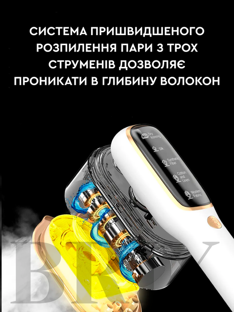 Інтелектуальний відпарювач для одягу з автоматичним регулюванням температури Білий - Фото 5 Інтелектуальний відпарювач для одягу з автоматичним регулюванням температури Білий - зображення 5