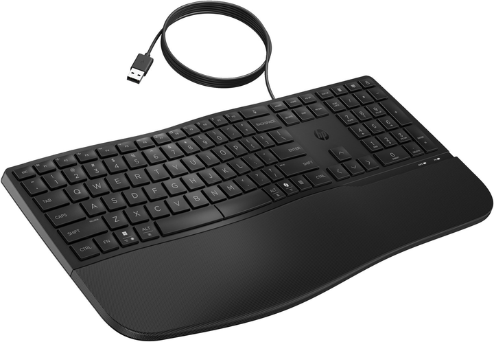 Klawiatura przewodowa HP 485 Comfort Wired Keyboard USB Black (8T6M2AA) - obraz 2