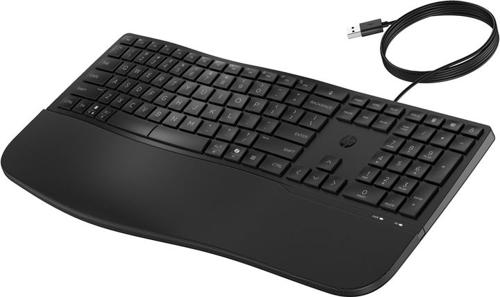Klawiatura przewodowa HP 485 Comfort Wired Keyboard USB Black (8T6M2AA) - obraz 3