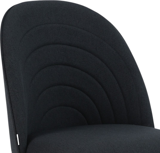 Krzesło do kuchni i salonu Homla LUDI 50 x 53 x 85 cm Black (5906496738180) - obraz 5