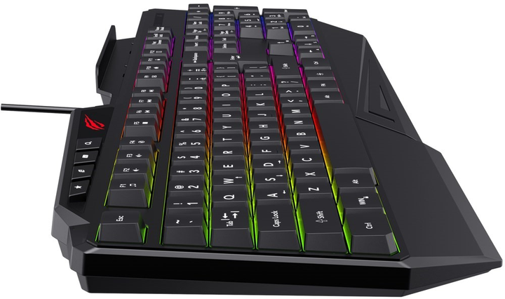 Klawiatura przewodowa Havit KB488L USB Black (6939119027445) - obraz 5
