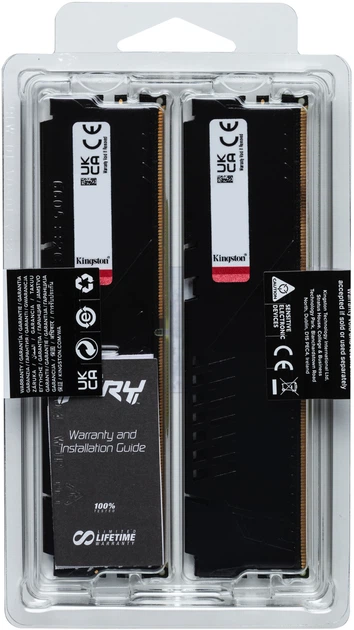 Pamięć RAM Kingston Fury DDR5-5200 65536MB PC5-41600 (Kit of 2x32768) Beast 1Rx8 Black (KF552C40BB2K2-64) - obraz 6
