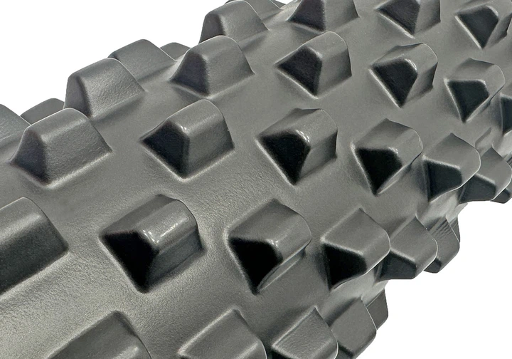 Массажный ролик EasyFit Grid Roller PRO 45 см Черный - изображение 2