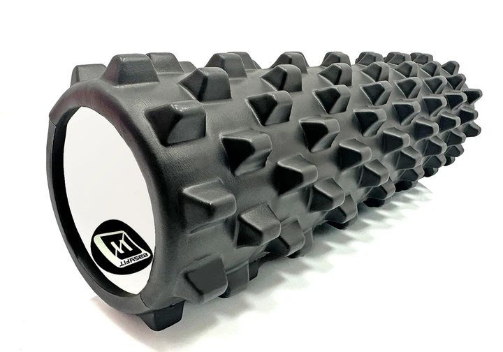 Массажный ролик EasyFit Grid Roller PRO 45 см Черный - изображение 3