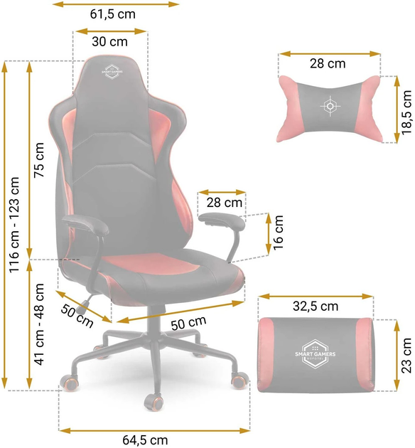 Ігрове крісло Sofotel Katarina червоне (5903890602505) - зображення 5