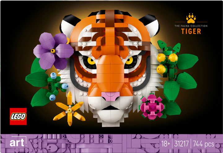 Конструктор LEGO Art Колекція фауни - Тигр 744 елемента (31217) - зображення 1