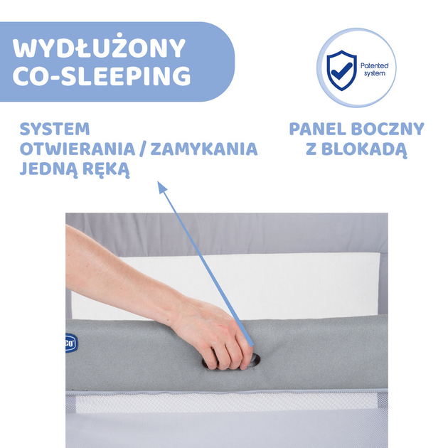 Дитяче ліжечко Chicco Next2Me Forever Ash Grey Cross Collection 3 в 1 Світло-Сіре (8058664165056) - зображення 13